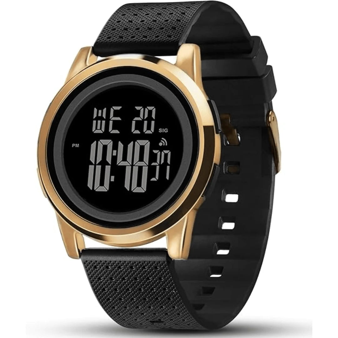 Digital Sports Watch Ultra-Thin Stainless Steel Water-Resistant