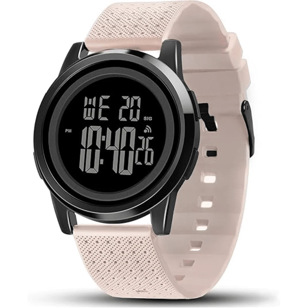 Digital Sports Watch Ultra-Thin Stainless Steel Water-Resistant