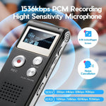 Digital Voice Recorder Voice-Activated WAV Recording Built-In Storage