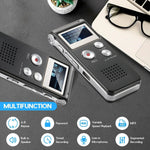 Digital Voice Recorder Voice-Activated WAV Recording Built-In Storage