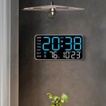 Digital Wall Clock Remote Control Dual Alarm