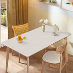Dining Table Spacious Surface Smooth Easy-Clean Finish Modern Design