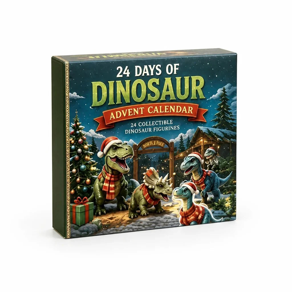 Dinosaur Advent Calendar 24 Acrylic Figures Compact Book Format