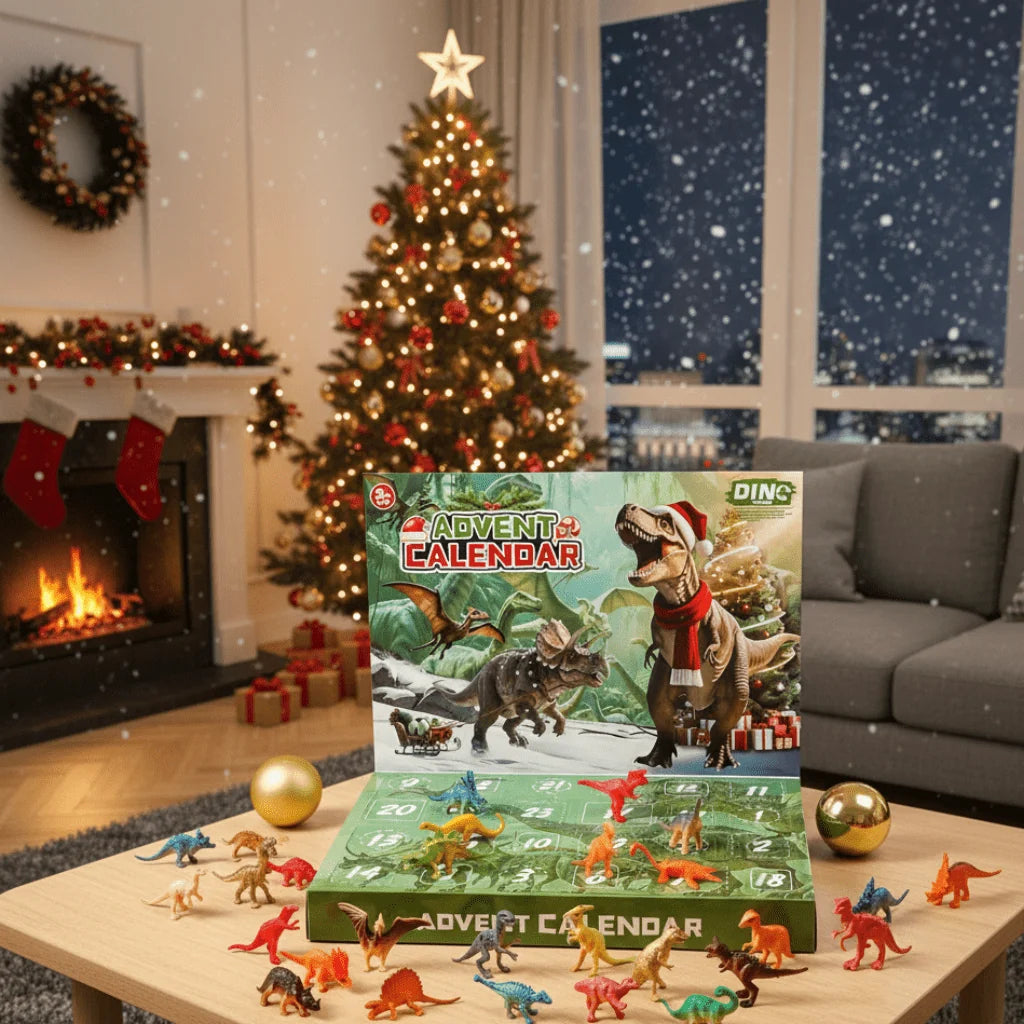 Dinosaur Advent Calendar 24-Day Countdown Toys & Fossils