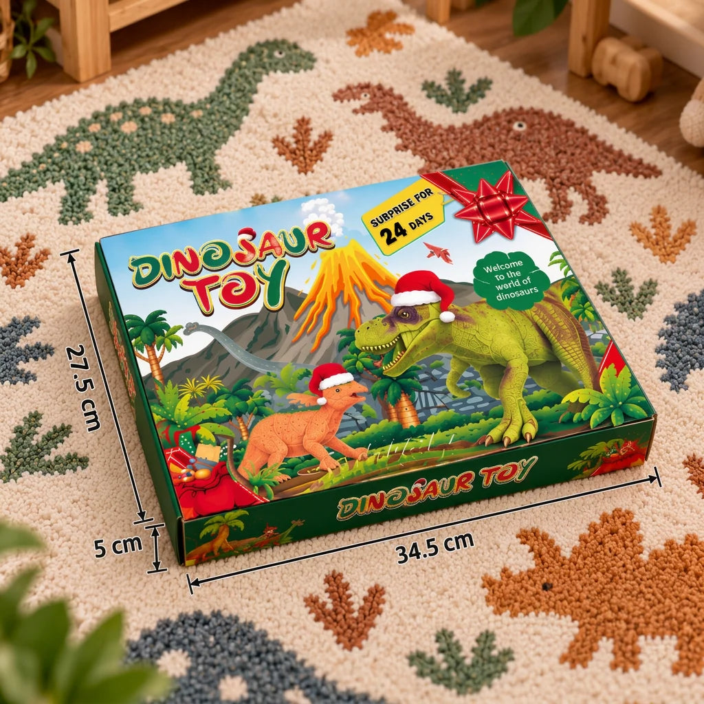 Dinosaur Advent Calendar 24-Day Countdown With Surprise Figures
