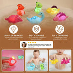 Dinosaur Bath Toy Color-Changing LED Waterproof BPA-Free