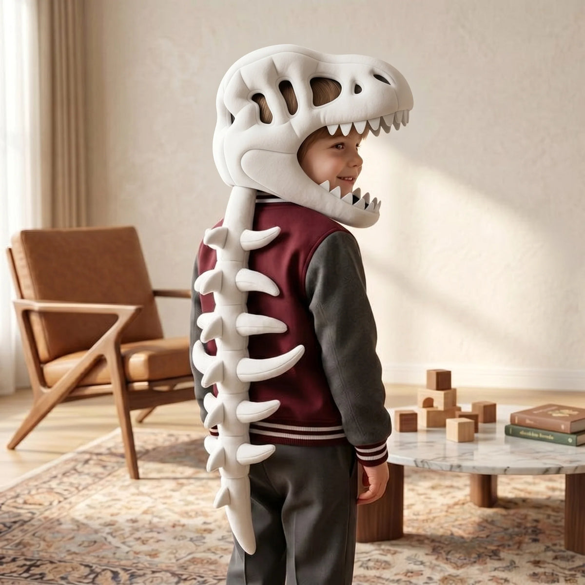 Dinosaur Cape Plush Fleece 3D Hood