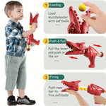 Dinosaur Shooting Game Soft Foam Balls Target Included