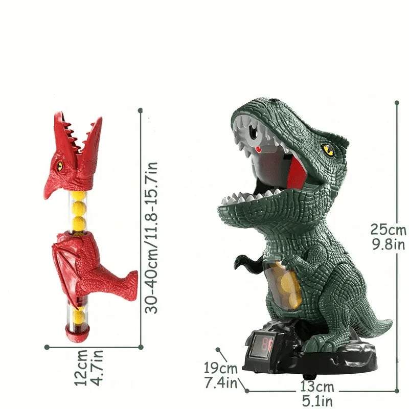 Dinosaur Shooting Game Soft Foam Balls Target Included