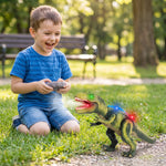 Dinosaur Toy Remote-Controlled Walking Mist Lights & Sounds