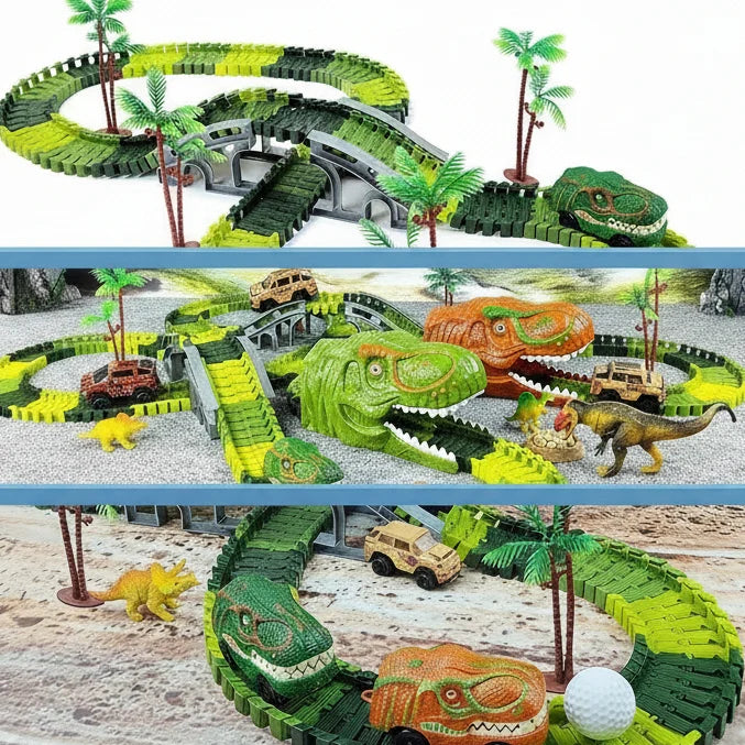 Dinosaur Train Set Interactive Track Playset BPA-Free Plastic