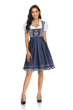 Dirndl Dress Set Polyester Dress & Matching Apron