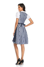 Dirndl Dress Set Polyester Dress & Matching Apron