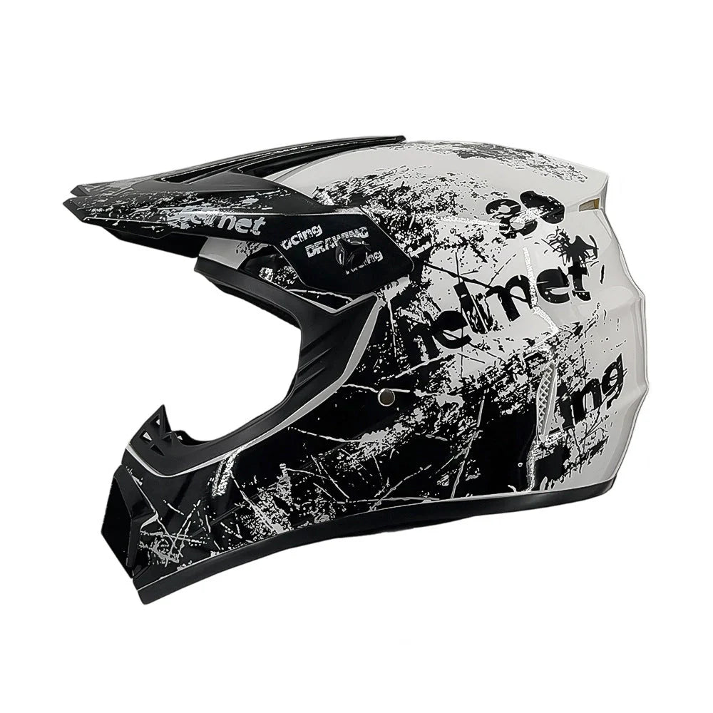 Dirt Bike Helmet Full Face Adjustable Visor
