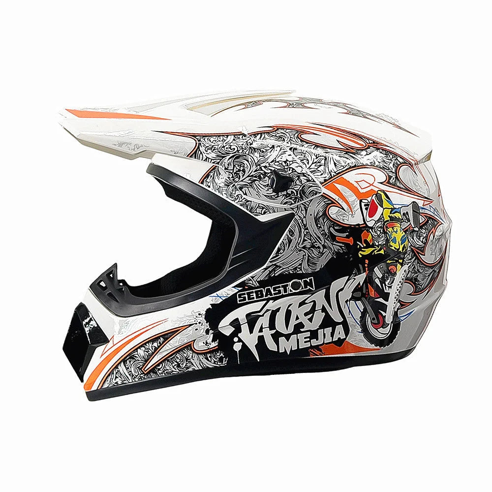 Dirt Bike Helmet Full Face Adjustable Visor