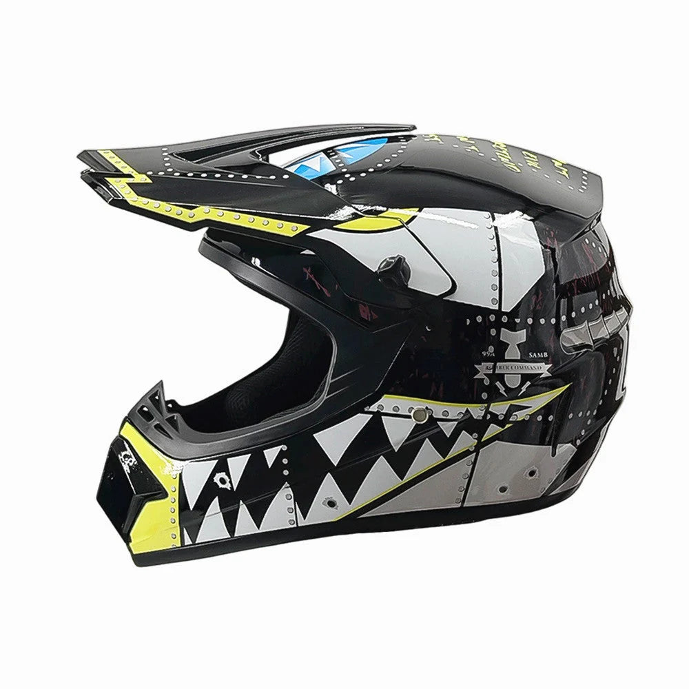 Dirt Bike Helmet Full Face Adjustable Visor