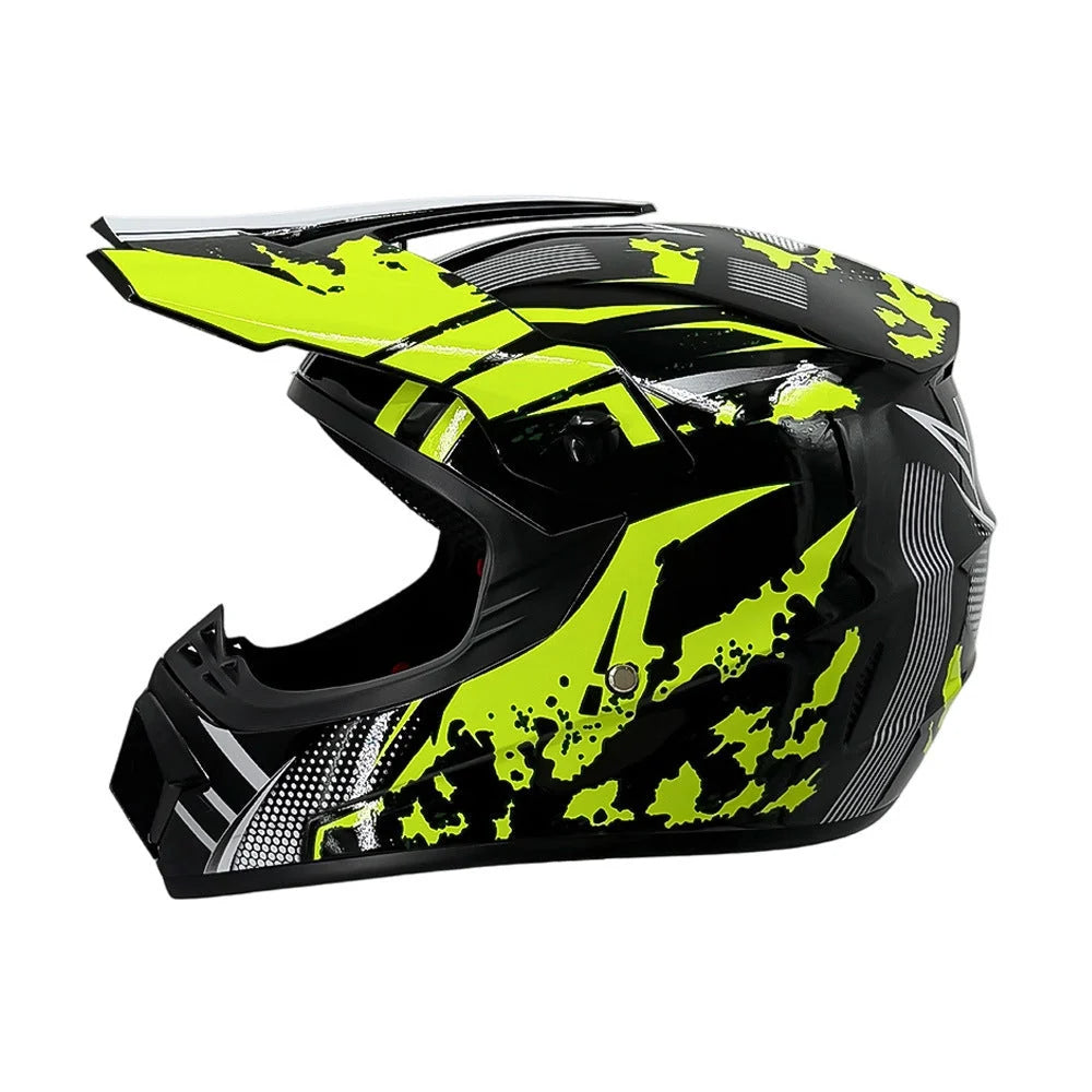 Dirt Bike Helmet Full Face Adjustable Visor