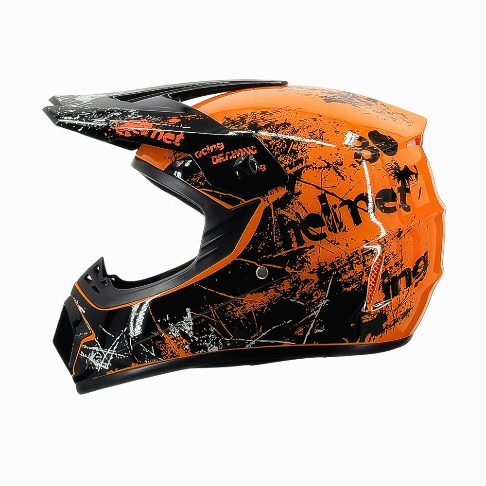Dirt Bike Helmet Full Face Adjustable Visor