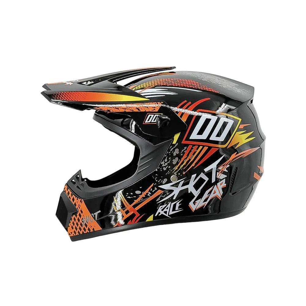 Dirt Bike Helmet Full Face Adjustable Visor