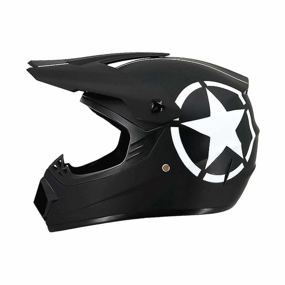 Dirt Bike Helmet Full Face Adjustable Visor