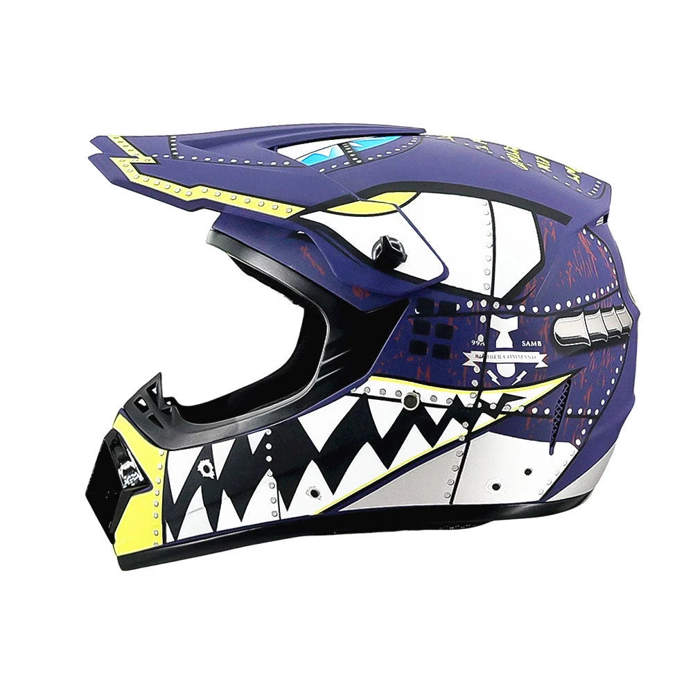 Dirt Bike Helmet Full Face Adjustable Visor