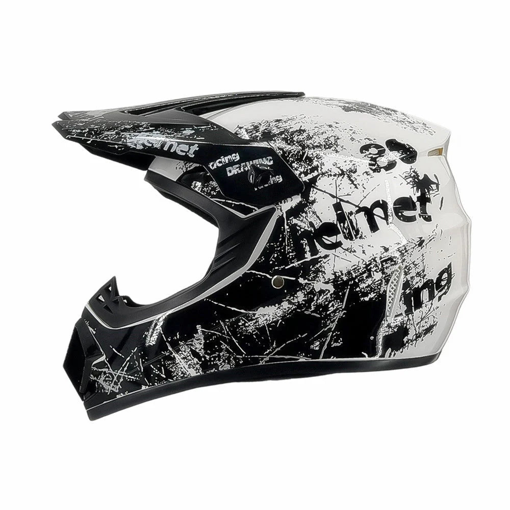 Dirt Bike Helmet Full Face Adjustable Visor