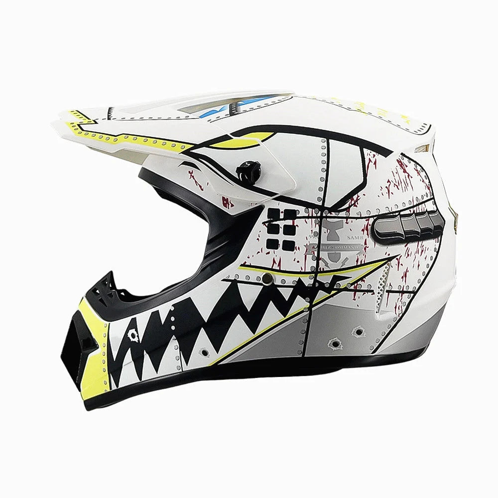 Dirt Bike Helmet Full Face Adjustable Visor