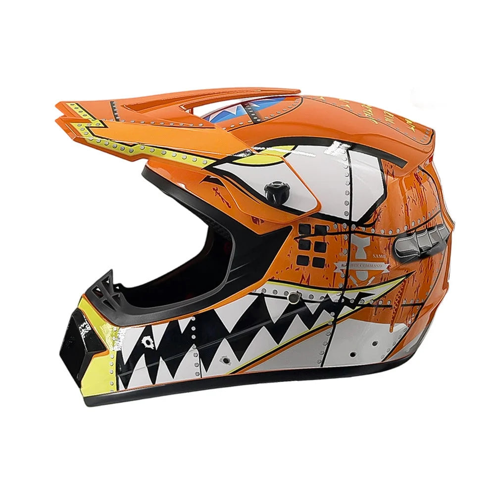 Dirt Bike Helmet Full Face Adjustable Visor