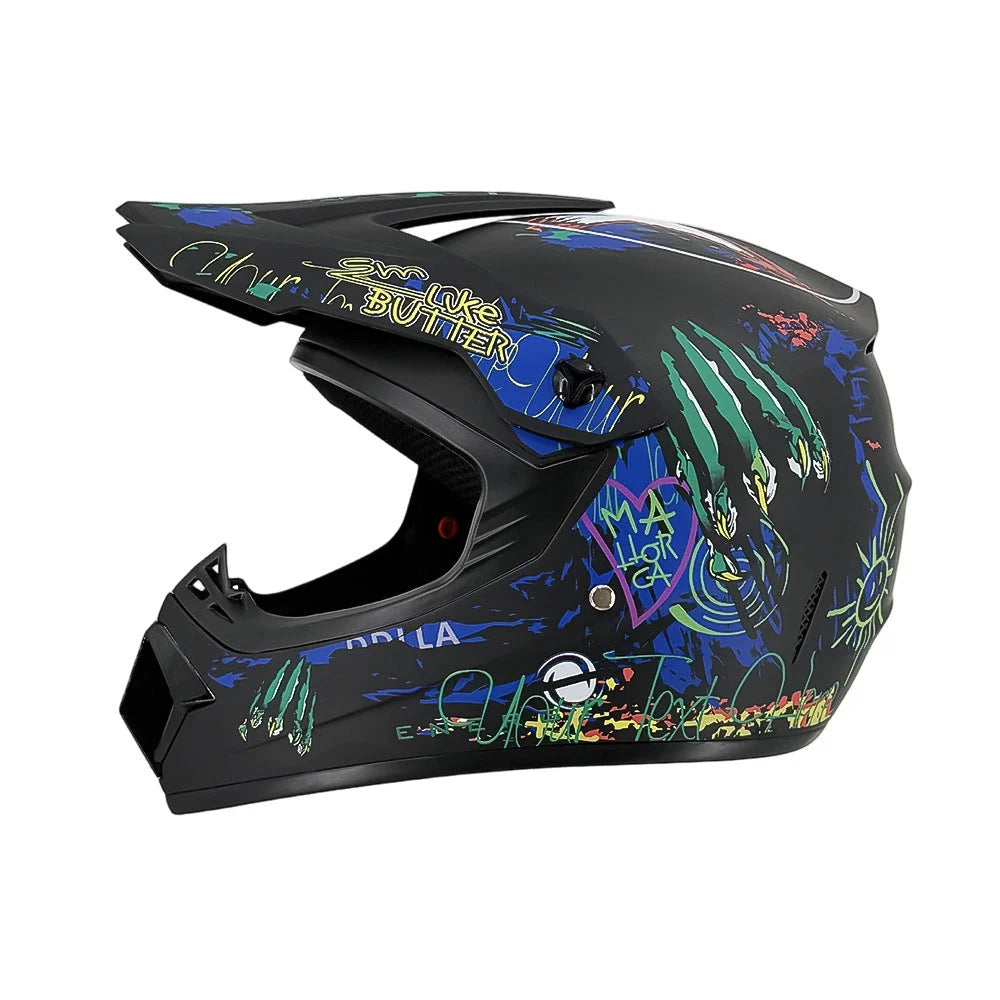 Dirt Bike Helmet Full Face Adjustable Visor