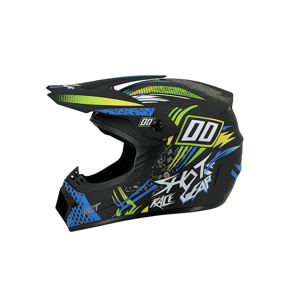 Dirt Bike Helmet Full Face Adjustable Visor