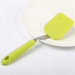 Dish Cleaning Brush Silicone Scrubber Stainless Steel Handle