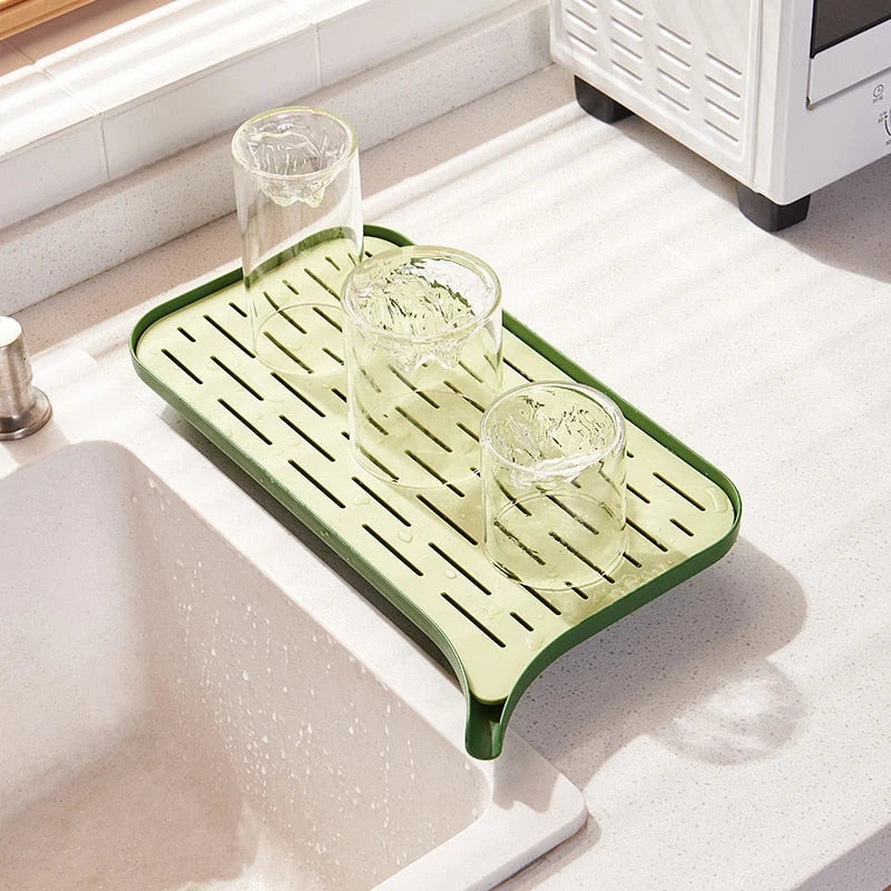 Dish Drainer Double-Layer With Side Drainage Hole