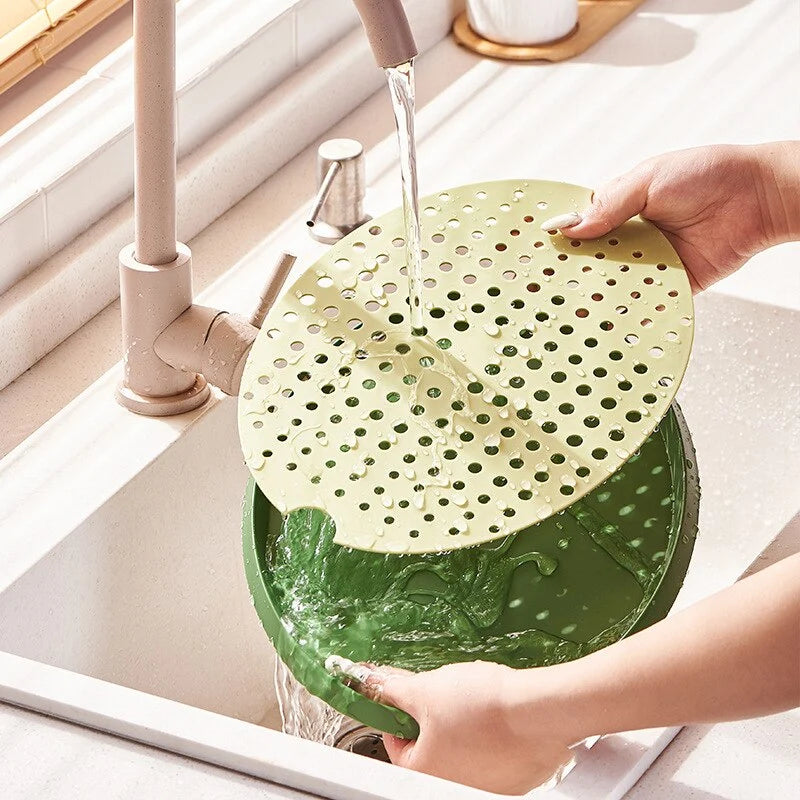 Dish Drainer Double-Layer With Side Drainage Hole