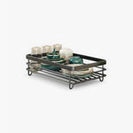 Dish Drainer Stainless Steel Space-Saving Non-Slip Feet