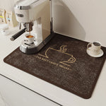 Dish Drying Mat Diatomite Quick-Drying Machine Washable