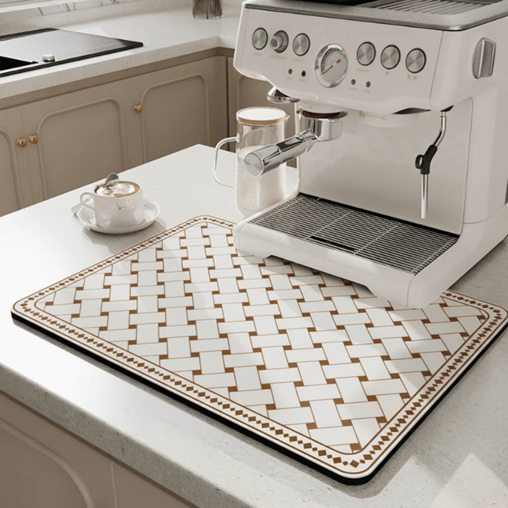 Dish Drying Mat Diatomite Quick-Drying Machine Washable