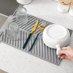Dish Drying Mat Quick-Drain Anti-Slip Silicone