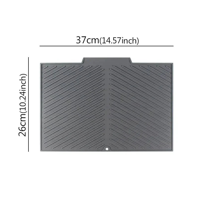 Dish Drying Mat Quick-Drain Anti-Slip Silicone