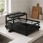 Dish Drying Rack Foldable Stainless Steel Non-Slip Feet