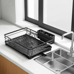 Dish Drying Rack Large Capacity Integrated Drip Tray