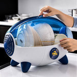 Dish Drying Rack Plastic Large-Capacity Capsule Design