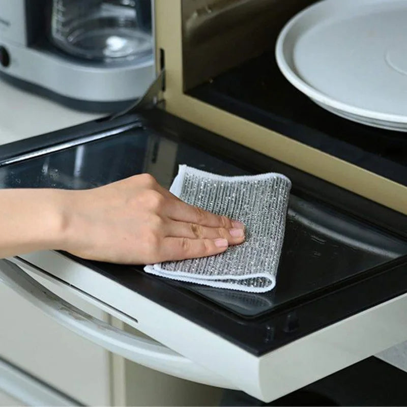 Dish Scrubber Steel Mesh Non-Scratch Rust-Resistant