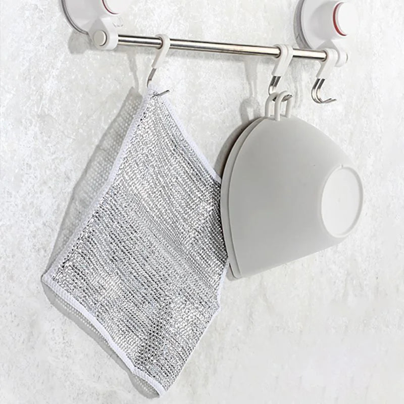 Dish Scrubber Steel Mesh Non-Scratch Rust-Resistant