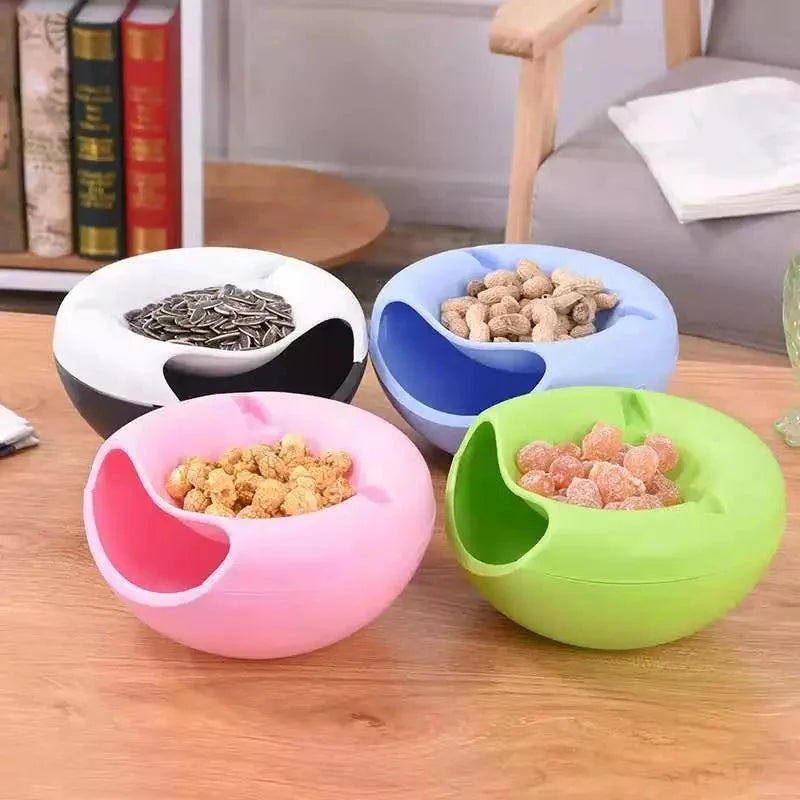 Dish With Phone Holder Double-Layer Plastic Ovals