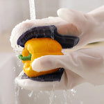 Dishwashing Gloves Dense Soft Brush Non-Slip Grip