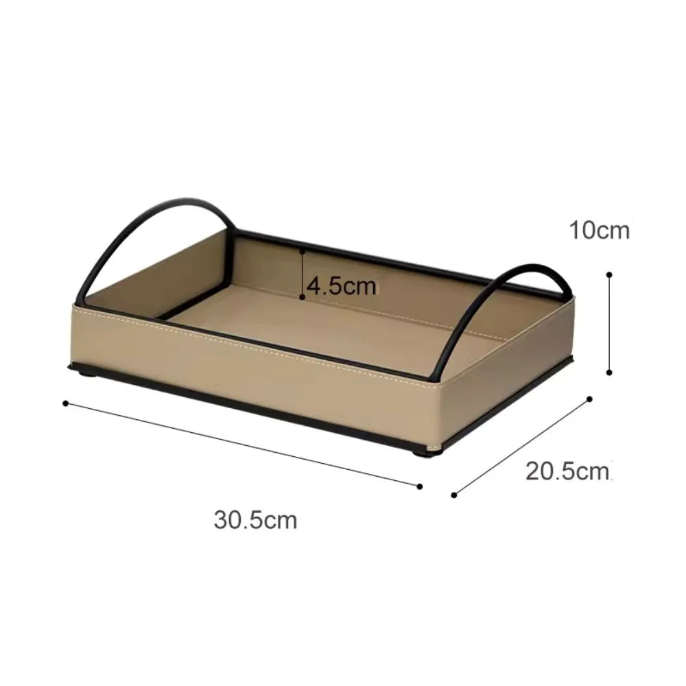 Display Tray Iron Integrated Handles for Organization