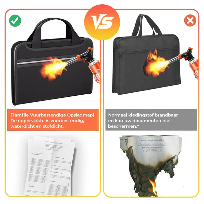 Document Folder A4 Fireproof & Waterproof 12 Pocket