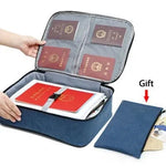 Document Organizer Bag Oxford Fabric Locking Large Capacity