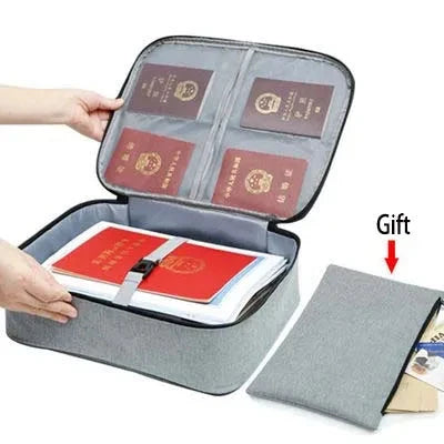 Document Organizer Bag Oxford Fabric Locking Large Capacity