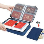 Document Organizer Bag Oxford Fabric Locking Large Capacity